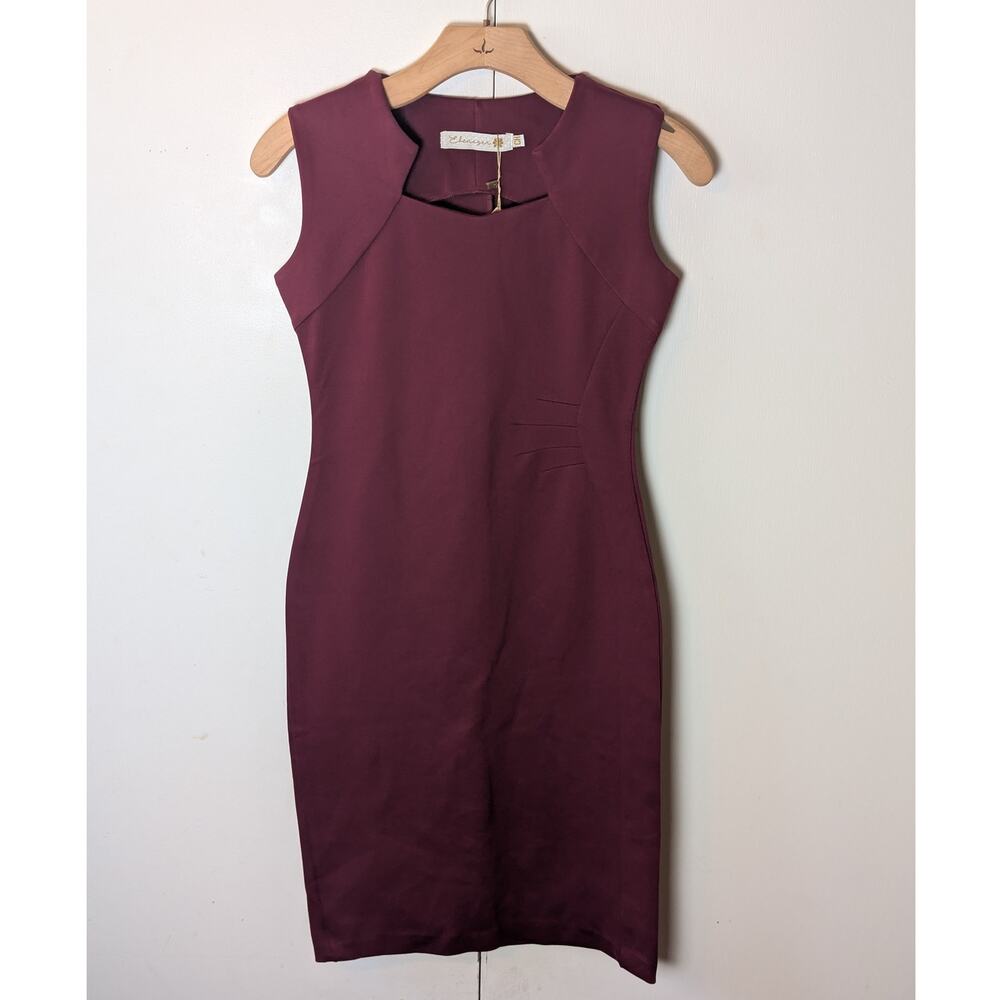 Eres Bella Red Midi Dress Small